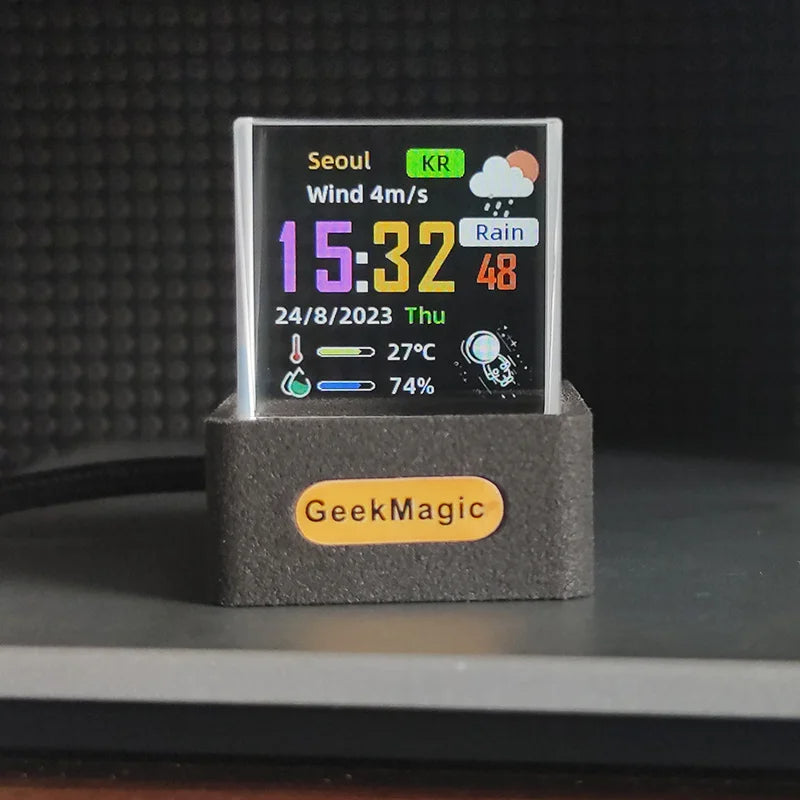 Crystal Cube Photo Weather Display
