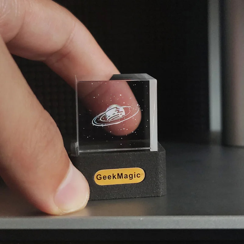 Crystal Cube Photo Weather Display