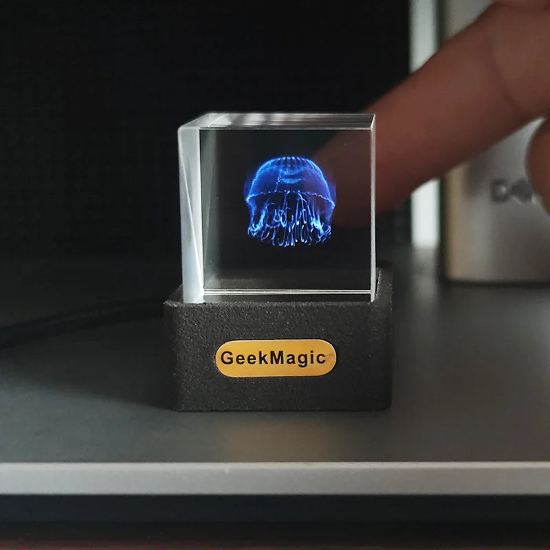 Crystal Cube Photo Weather Display