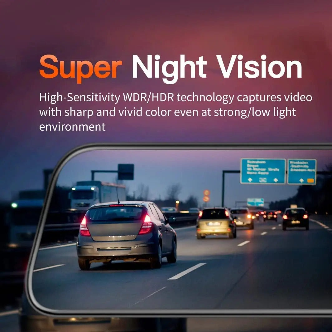 4K Touch Screen Car DVR Camera